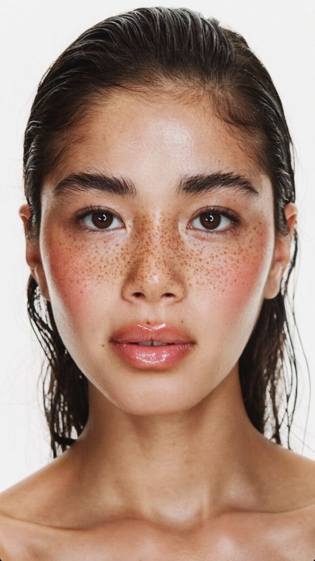 Casting portrait: model with freckles